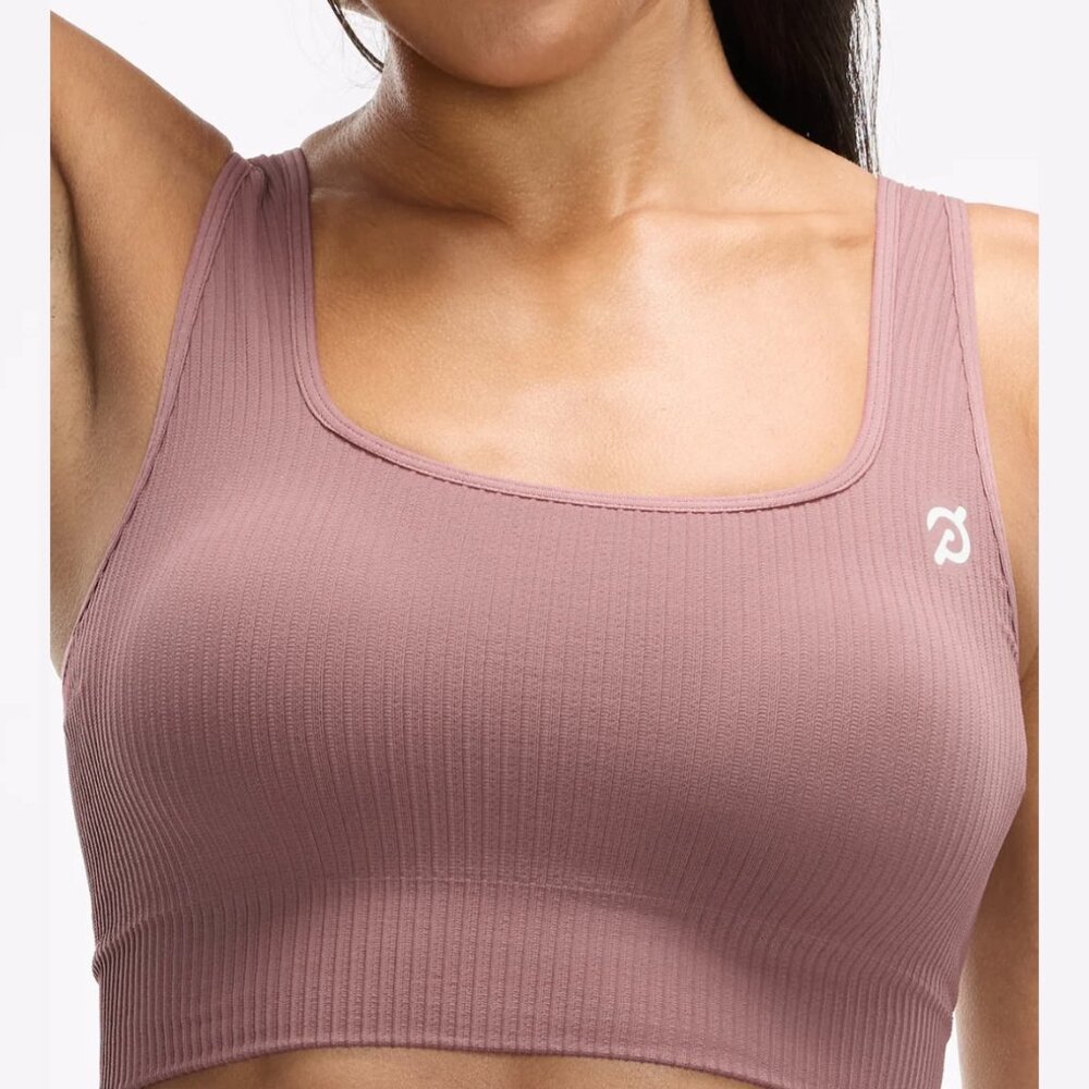 NWT, Peloton, Apparel, Seamless Square Neck Bra, Rose Taupe, XS/S - Picture 4 of 6